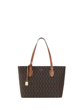 Borsa Shopper Media Monogram Marrone